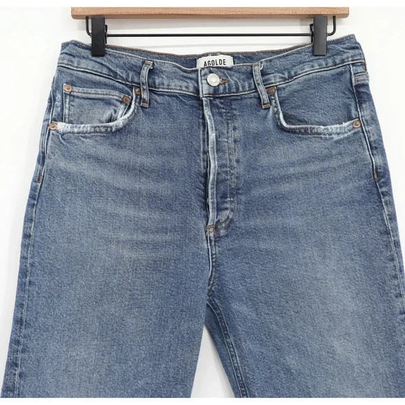 Agolde Women's Riley High Rise Straight Crop Jeans Style A056B 1370 Sz 29 - Picture 3 of 8